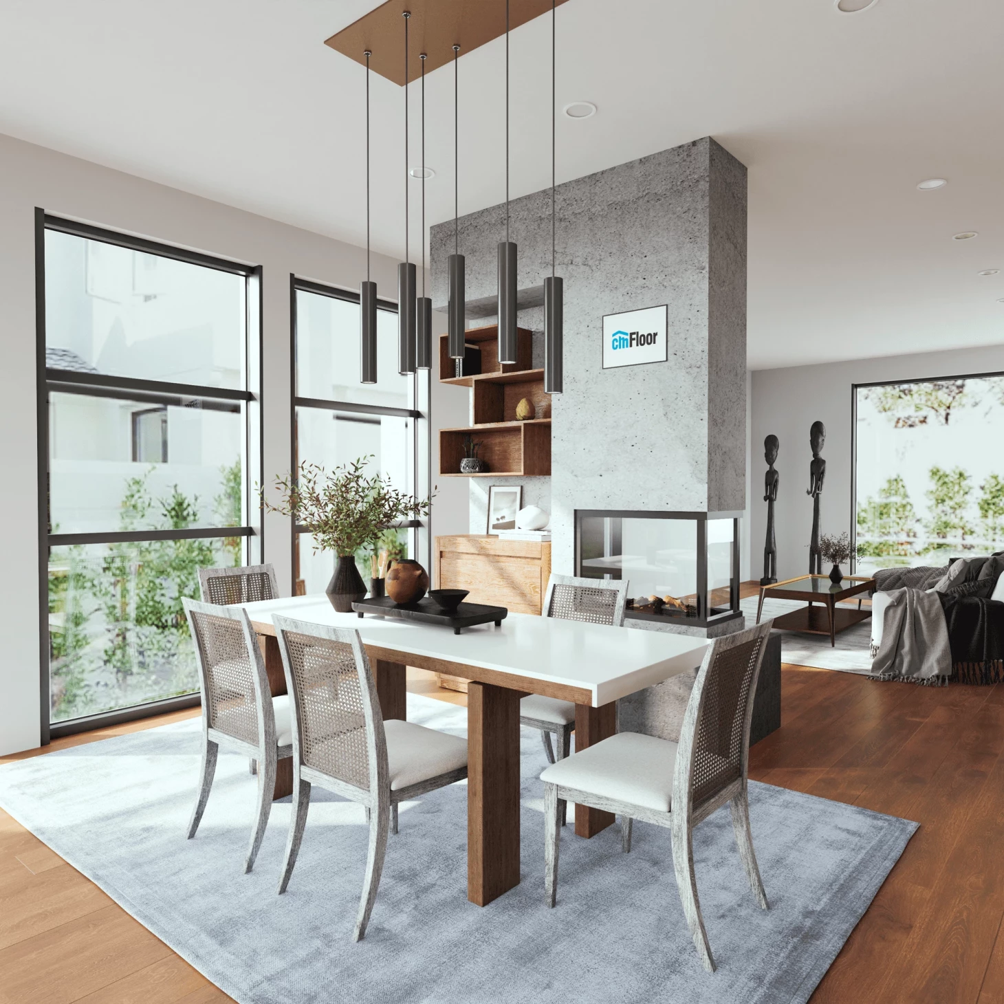 Кварцвинил CM Floor ScandiWood 18 Дуб Корица