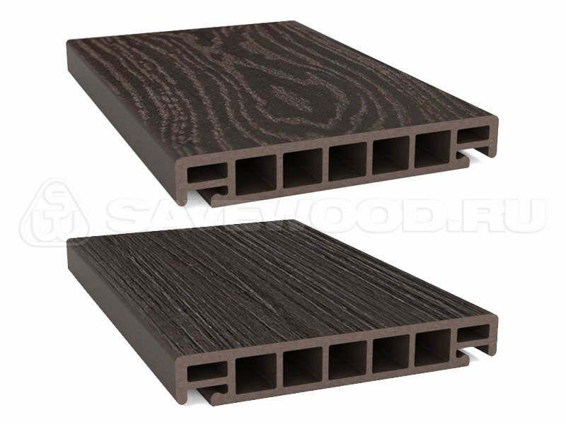 Террасная доска Savewood Salix (S) Темно - коричневый