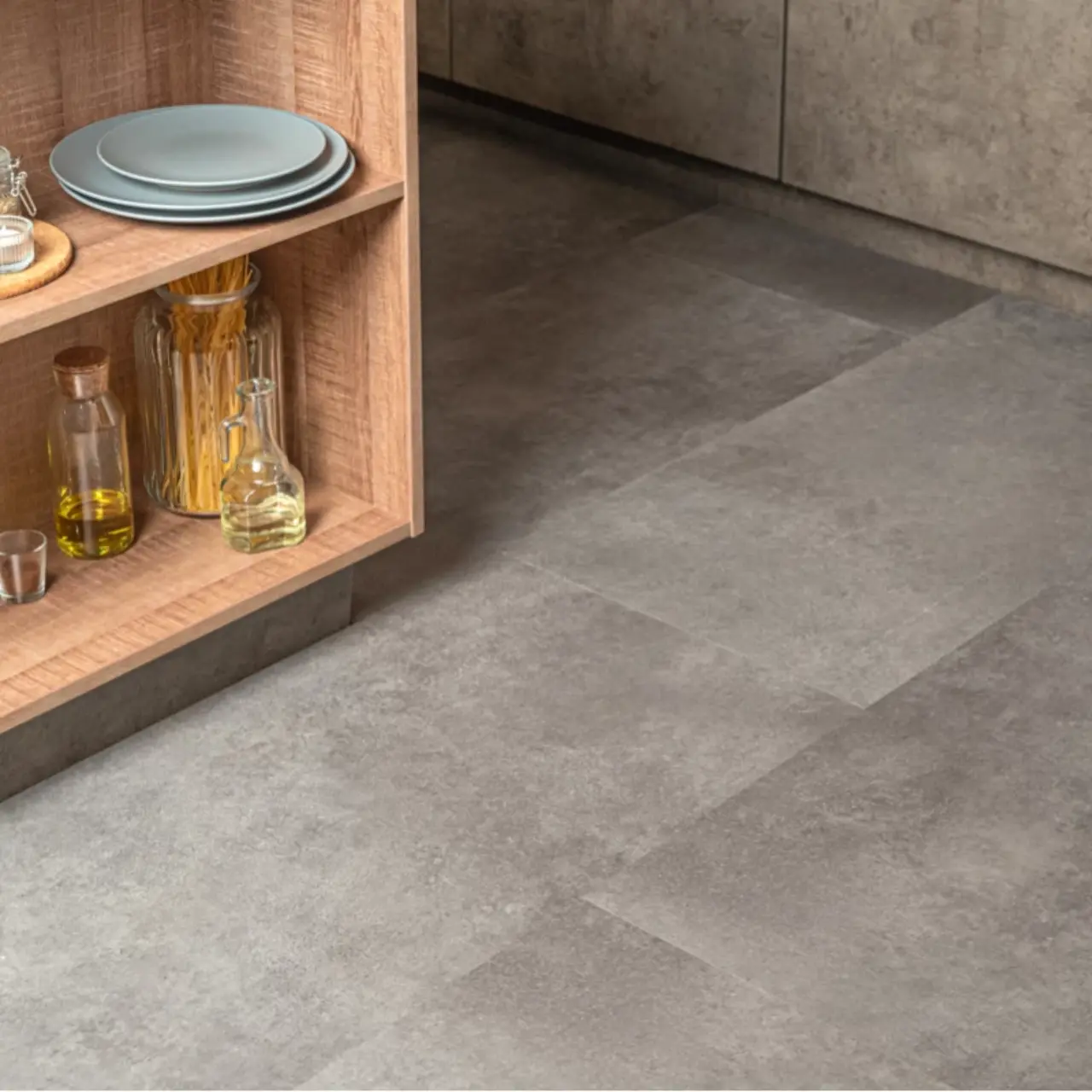 Кварцвинил Vinilam Ceramo Stone Glue 71610 Цемент Стальной