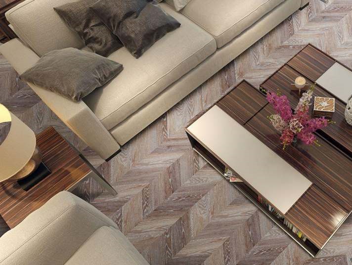 Клеевое пробковое покрытие CorkStyle Chevron Brown