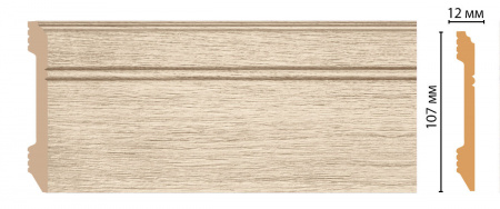Плинтус напольный Decomaster D105-72 ДМ 107х12х2400 мм