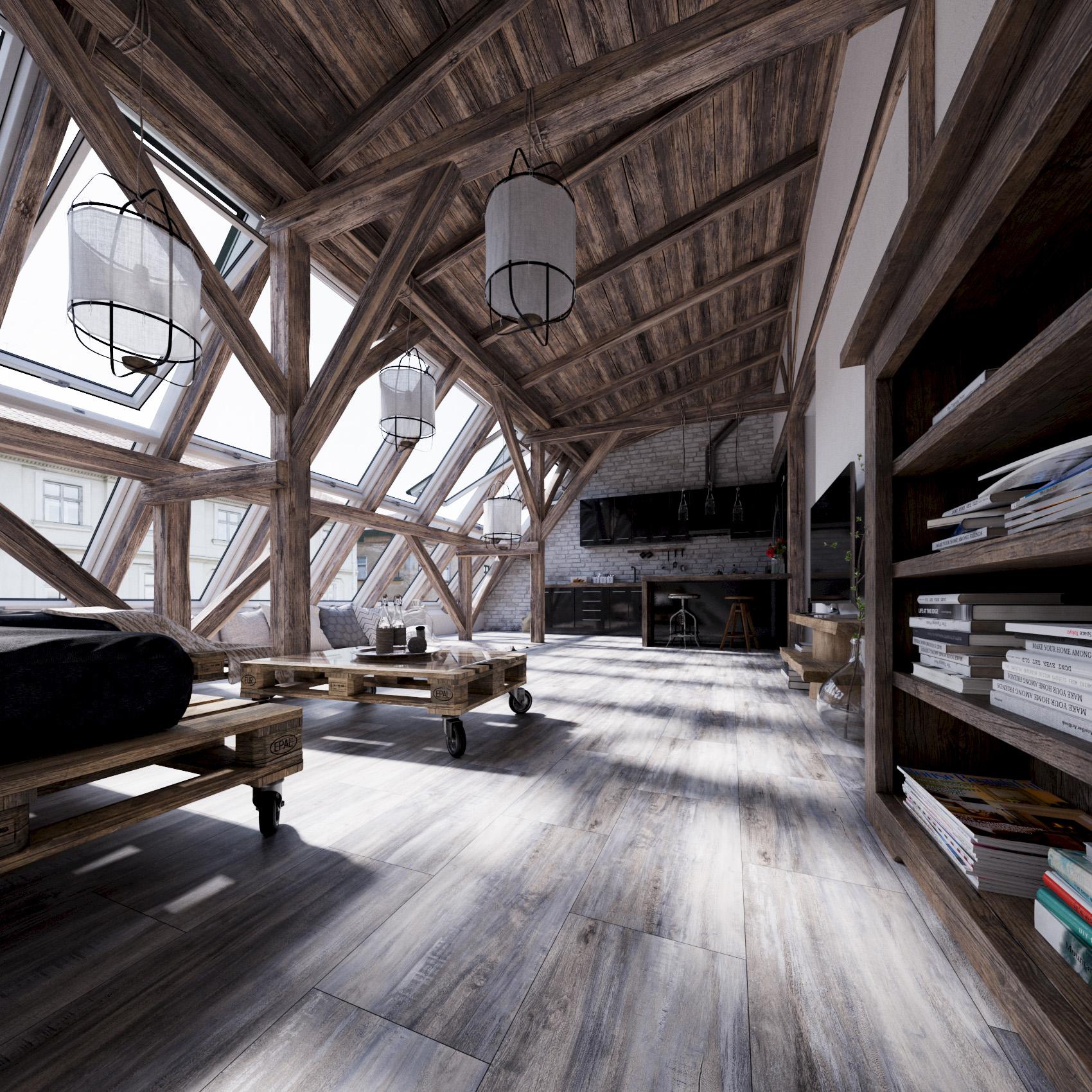 Кварцвинил Planker Stone LVT 5004 Лофт