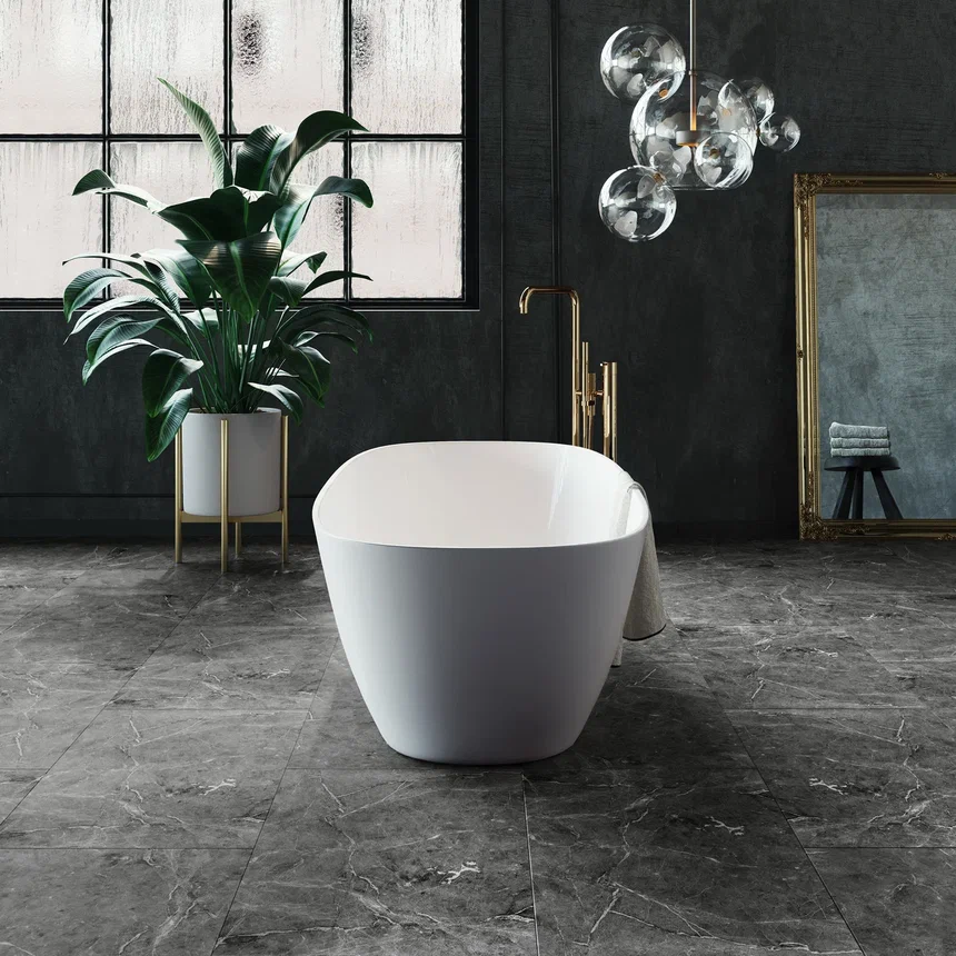 Кварцвинил Invictus Maximus Click Tile XL Hudson Stone - Graphite