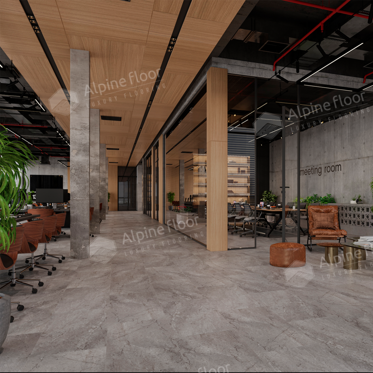 Кварцвинил Alpine Floor Stone Premium LVT ECO 26-6 Барбо