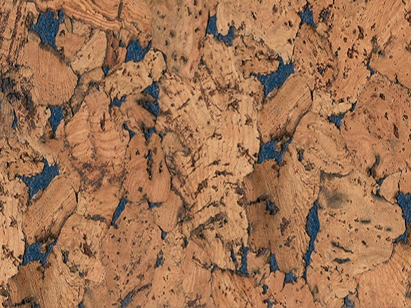 Настенное клеевое пробковое покрытие CorkStyle Wall Design Monte Blue