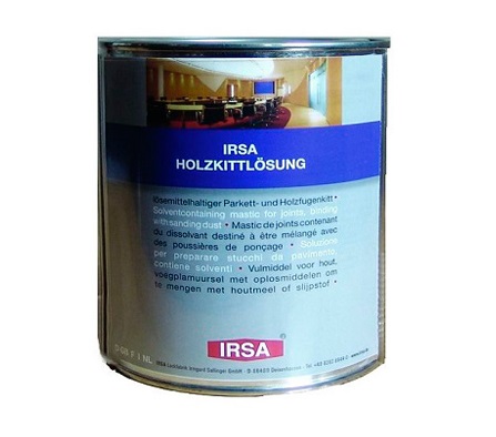 Шпатлевка IRSA Holzkittlosung Раствор для шпатлевки на растворителях 5л.
