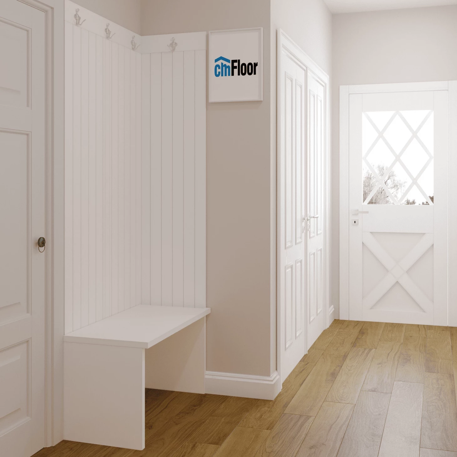 Кварцвинил CM Floor ScandiWood 04 Орех Американский (С подложкой)