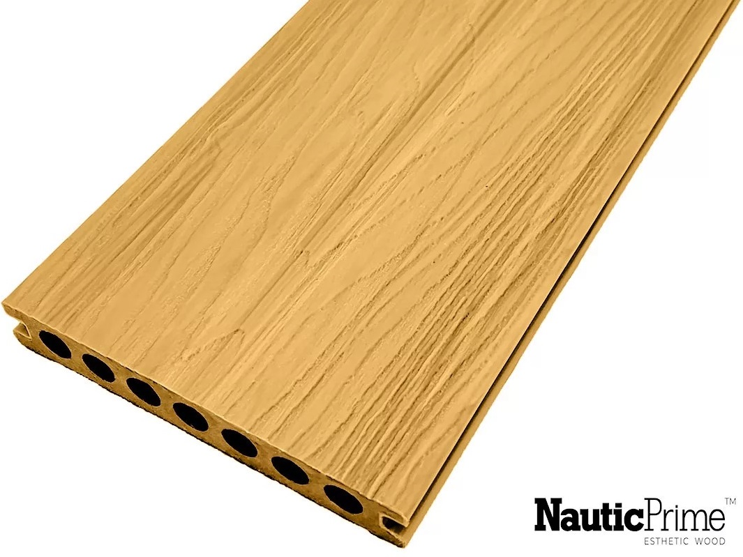 Террасная доска Nautic Prime Co-Extrusion Янтарь
