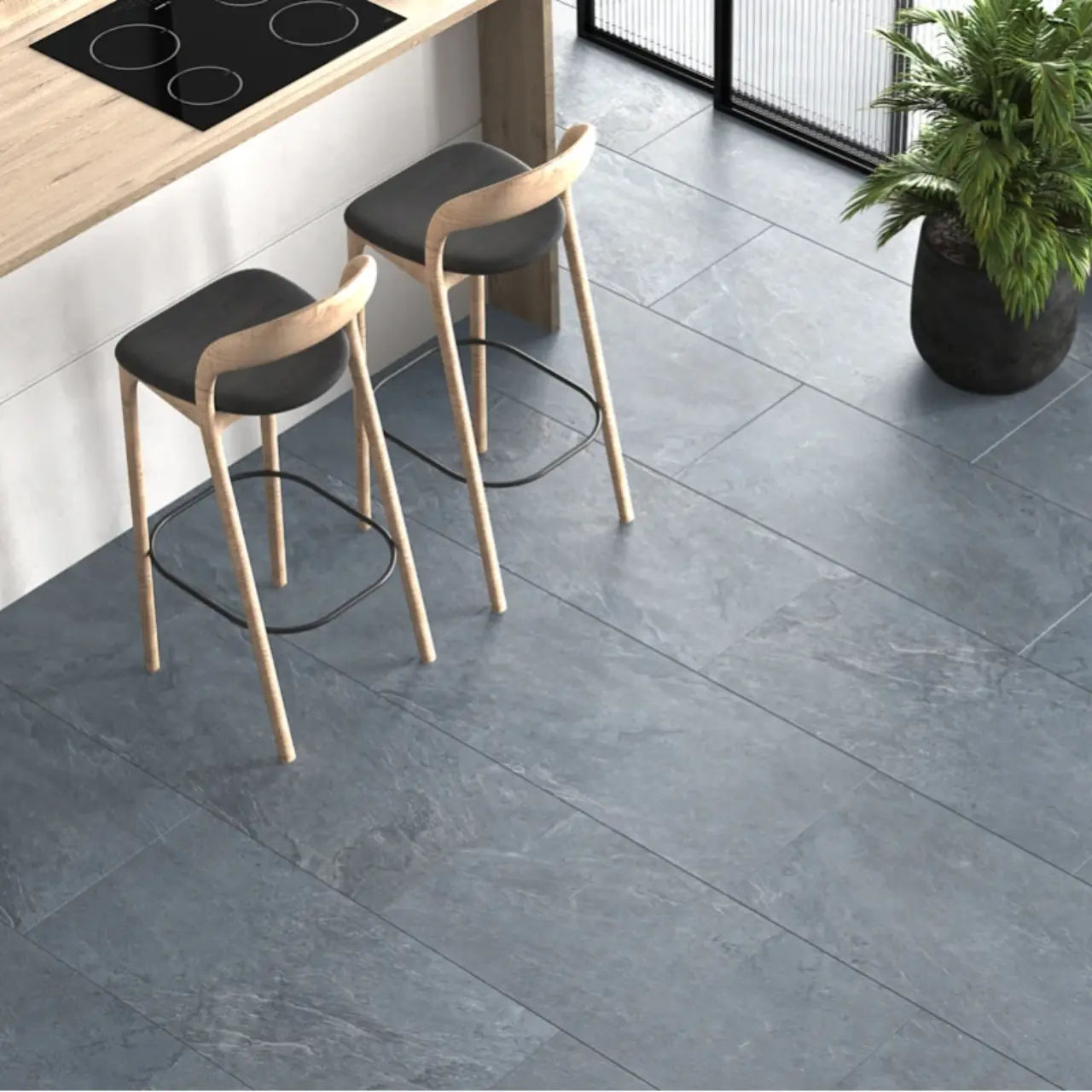 Кварцвинил Vinilam Ceramo Vinilam Stone 91907 Мальтийский Базальт