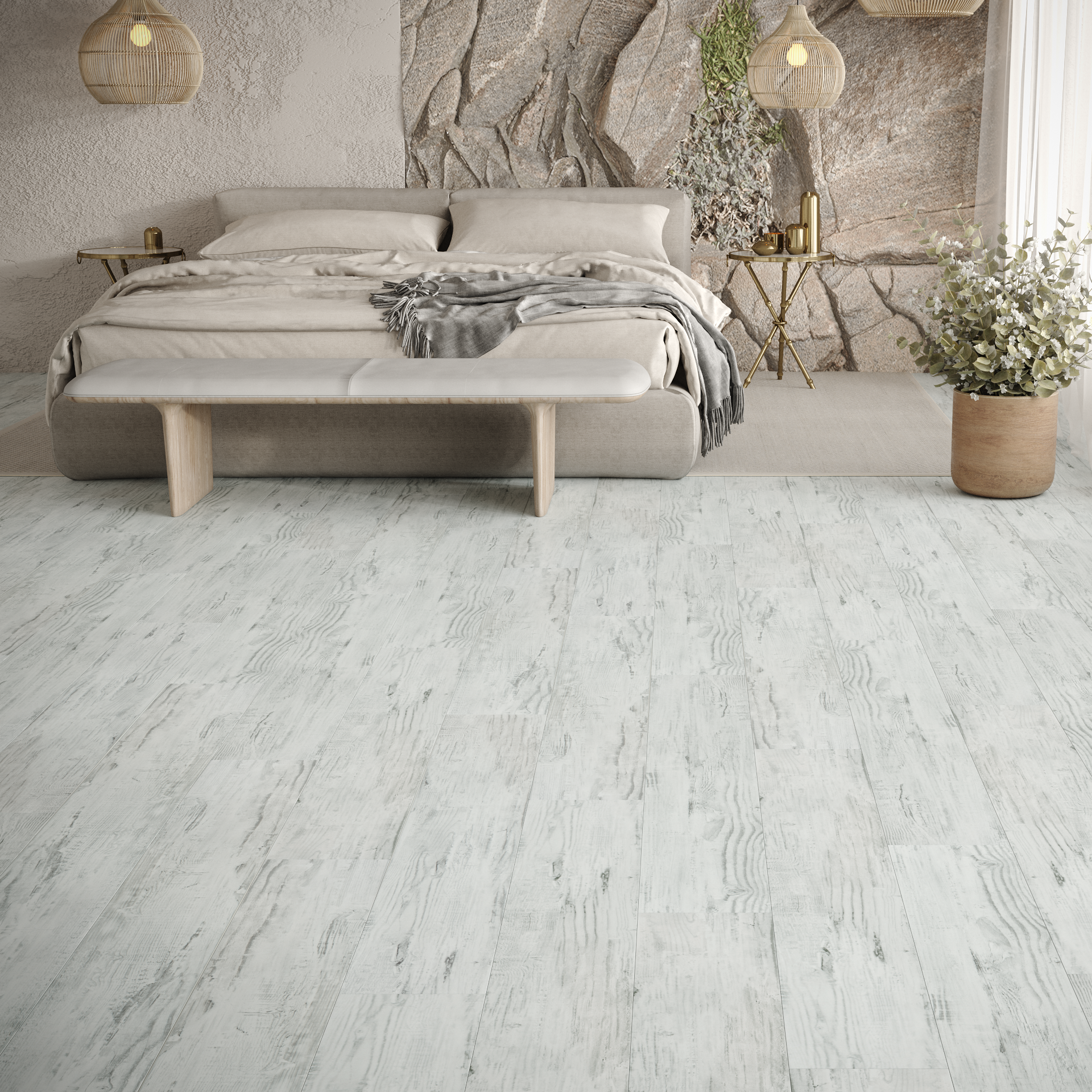 Кварцвинил Art East Art Tile Click ATC 45-129 Берёза Божоле