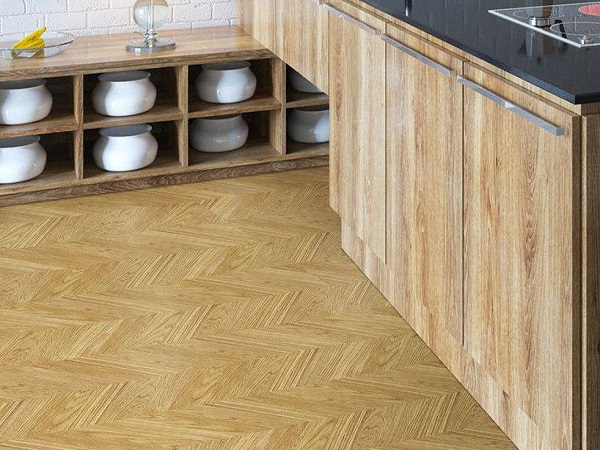 Пробковое покрытие CorkStyle Chevron Glue Gold
