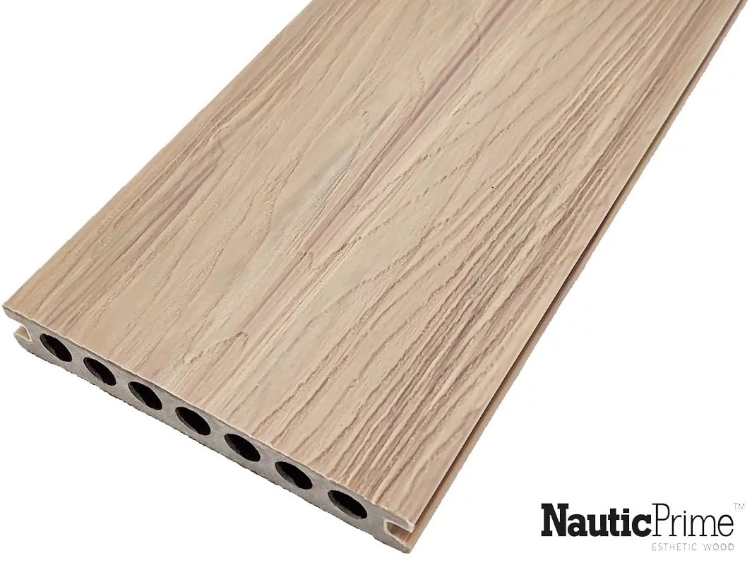 Террасная доска Nautic Prime Co-Extrusion Кремовый