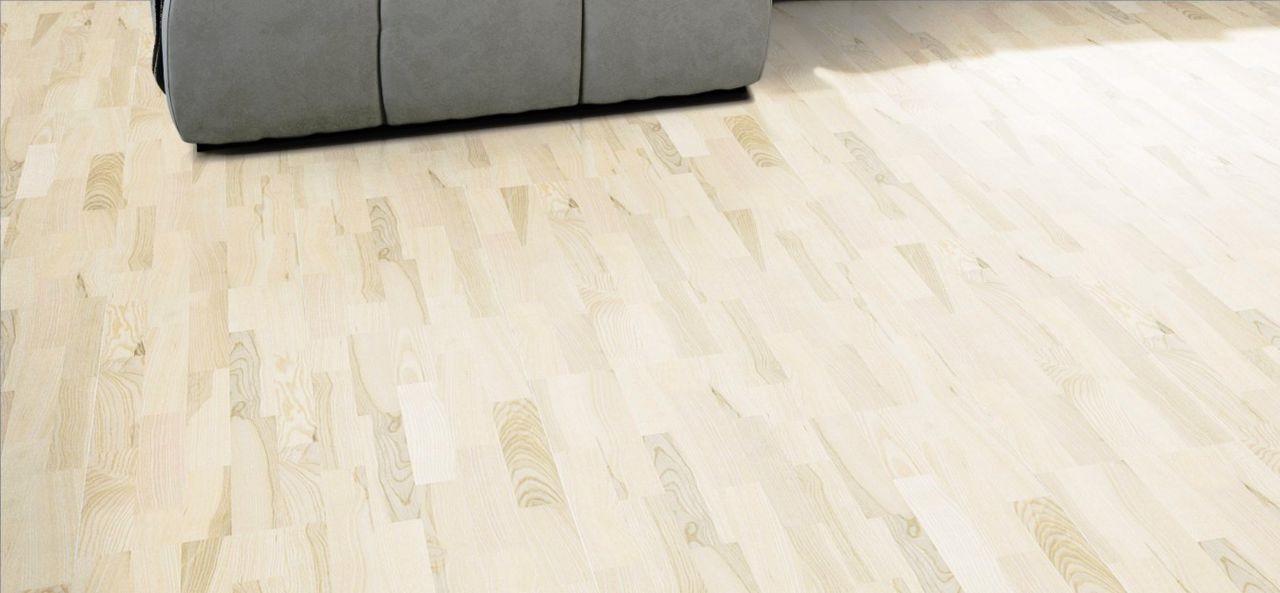 Клеевое пробковое покрытие CorkStyle WOOD Esche Weiss