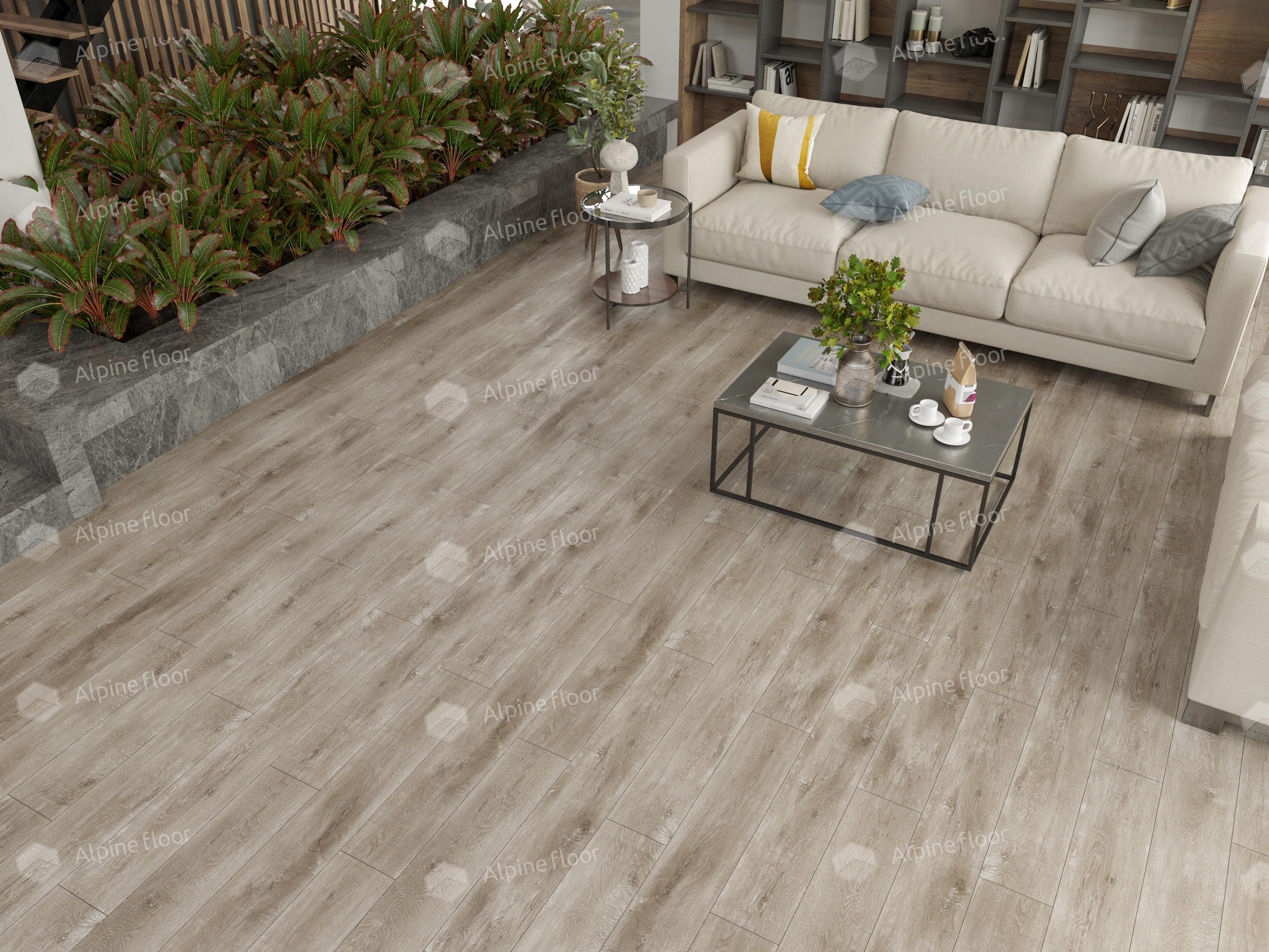 Кварцвинил Alpine Floor Ultra Еco 5-17 Дуб Медовый