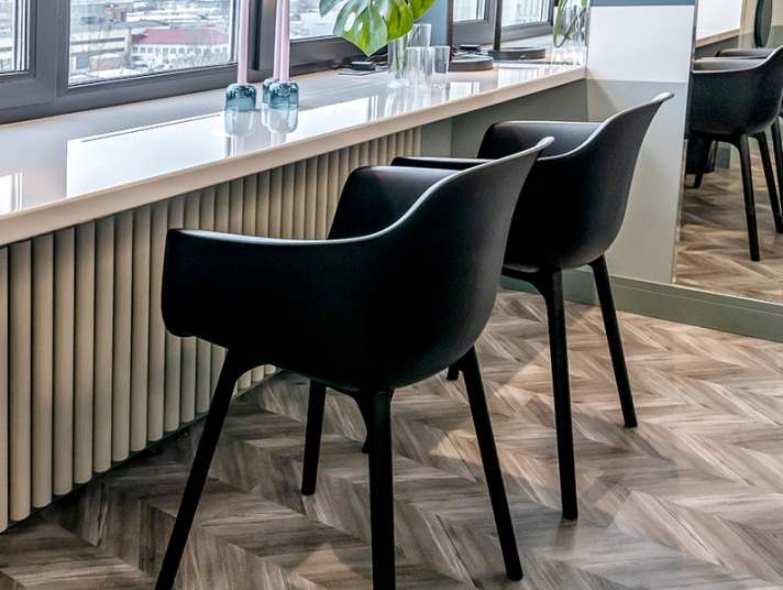 Клеевое пробковое покрытие CorkStyle Chevron Silver
