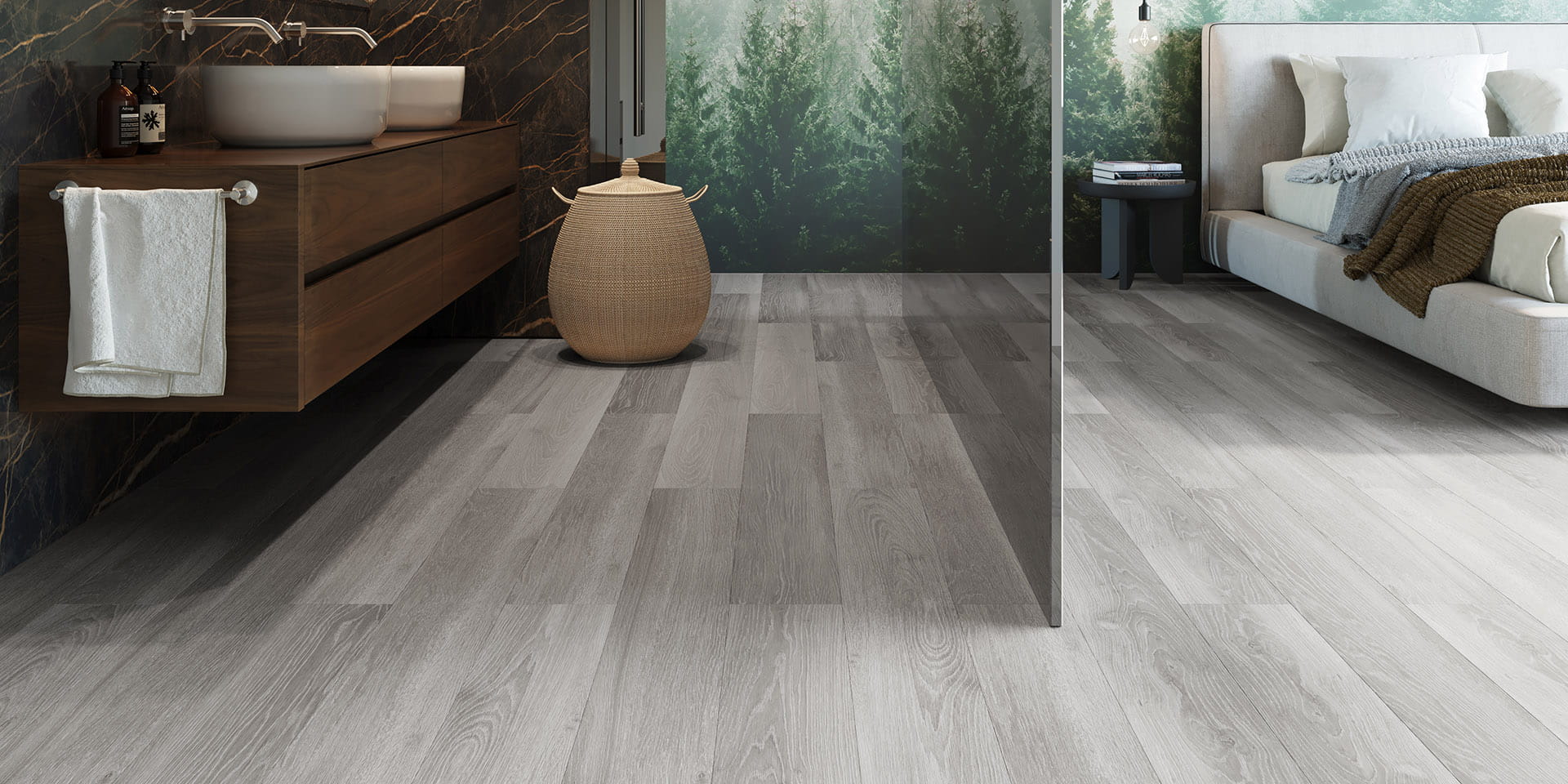 Кварцвинил Invictus Maximus Dryback Plank French Oak - Storm