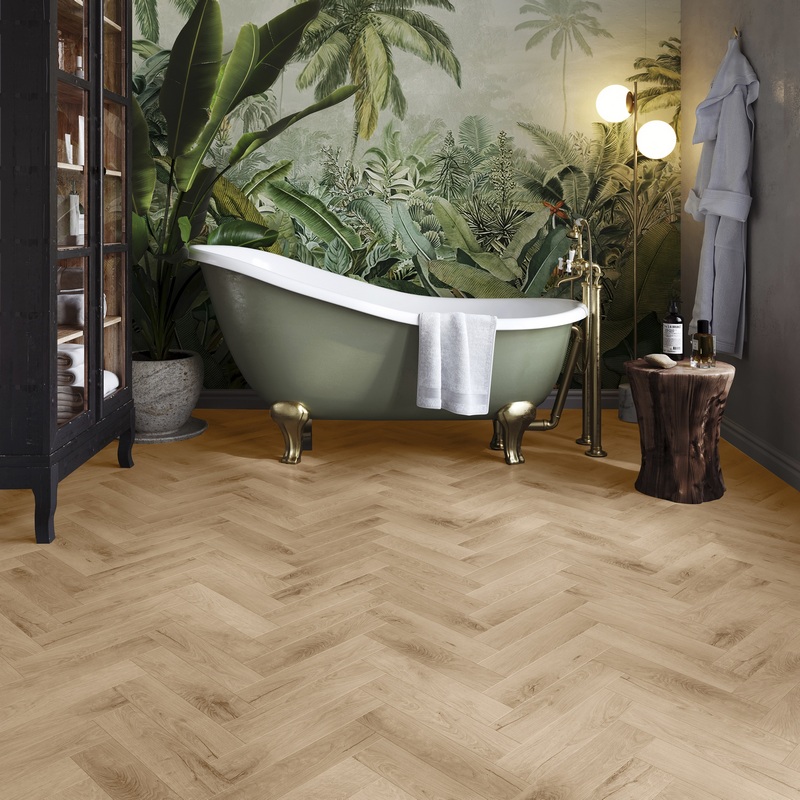 Кварцвинил Invictus Primus Dryback Parquet Royal Oak Blonde