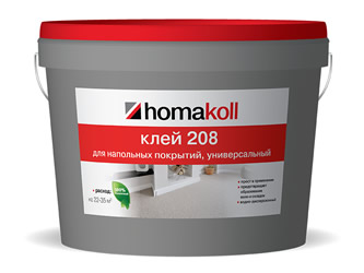 Клей для гибких напольных покрытий Homa Homakoll 208 14 кг.