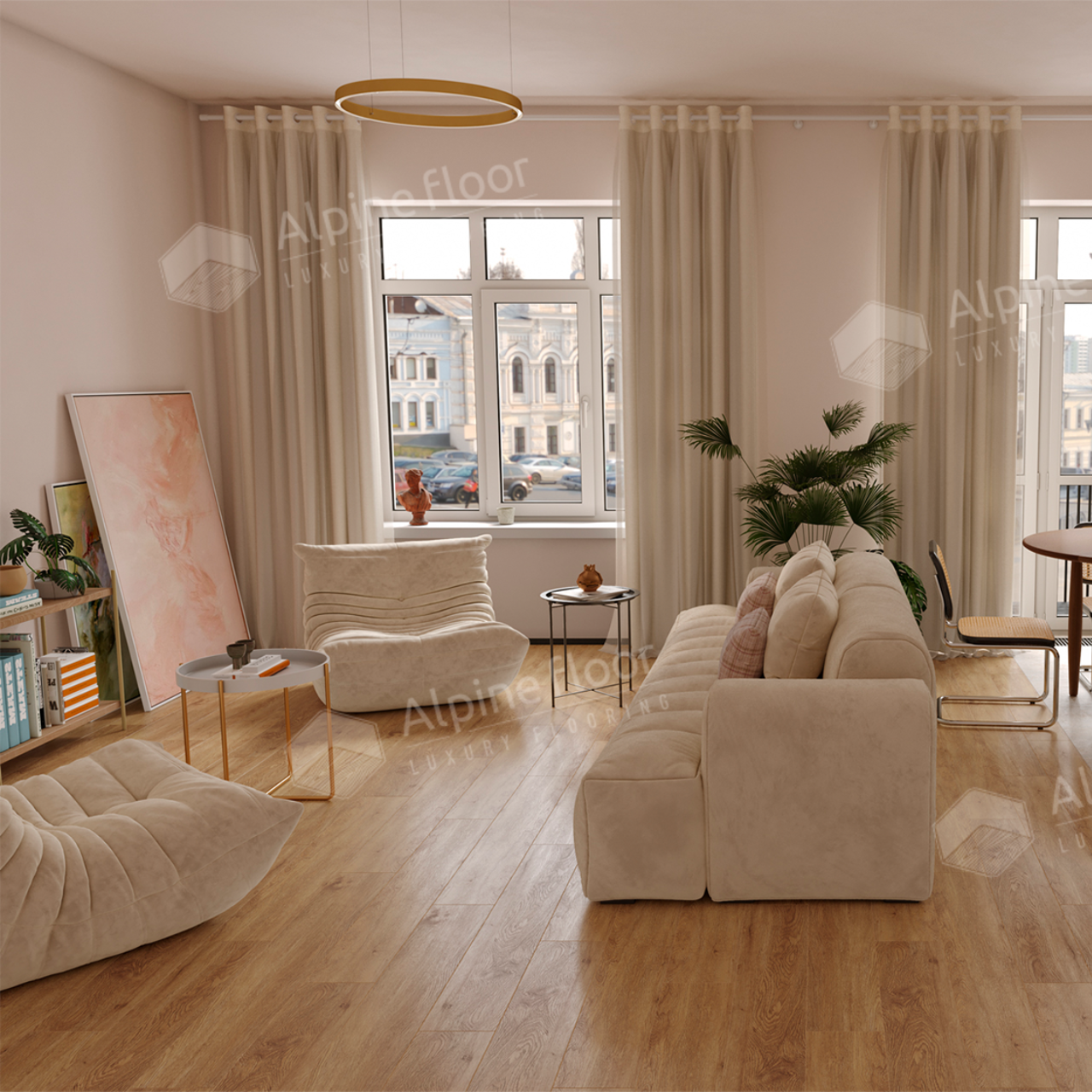 Кварцвинил Alpine Floor Grand Sequoia 5 мм ECO 11-1008 Макадамия