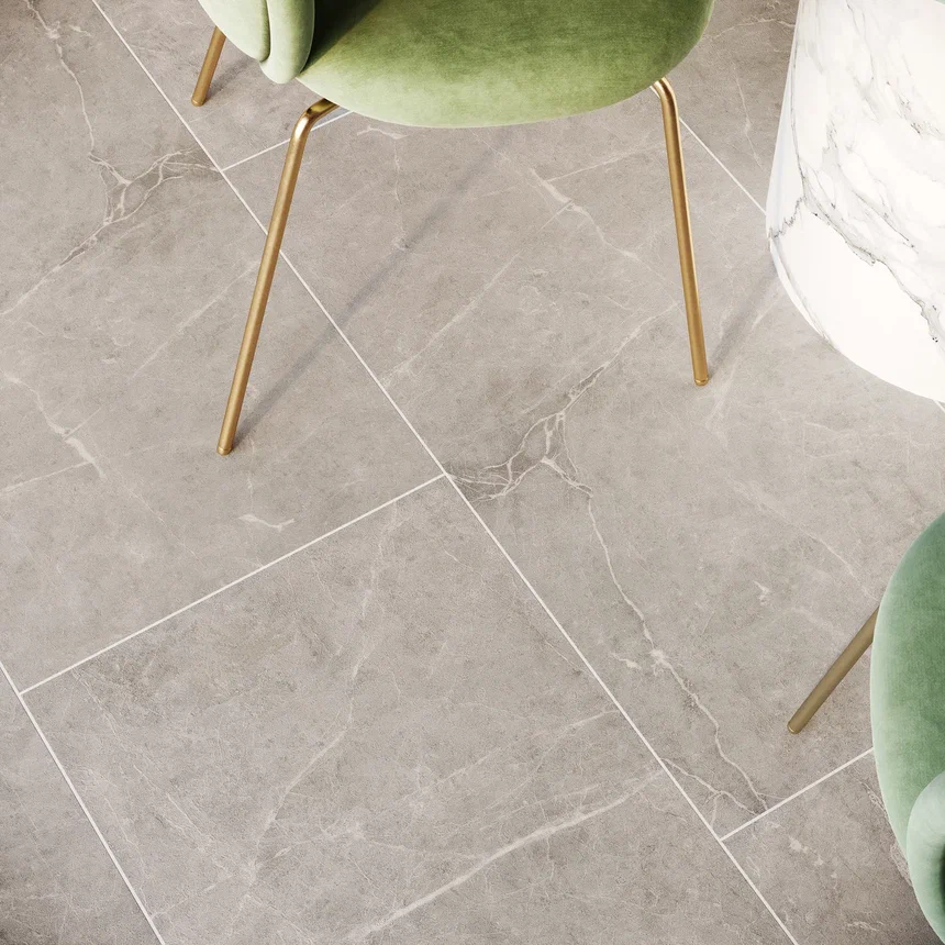 Кварцвинил Invictus Maximus Click Tile XL Hudson Stone - Silver