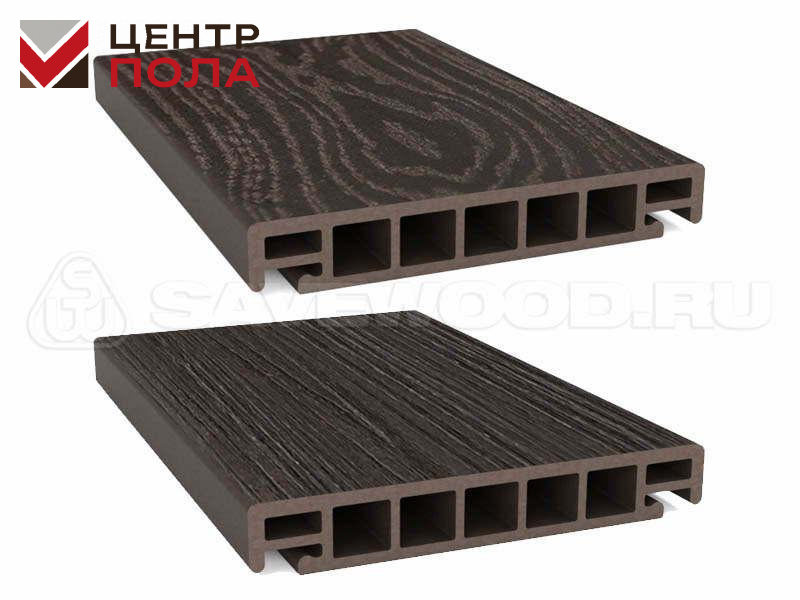Террасная доска Savewood Salix (S) Темно - коричневый