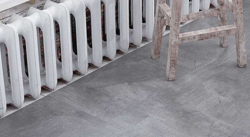 Кварцвинил Vinilam Ceramo Vinilam Stone 61602 Серый Бетон