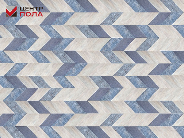 Замковое пробковое покрытие CorkStyle Chevron Blue
